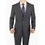 Mens Charcoal 3 Button Classic Fit Suits By Salvatore Exte  Fashion