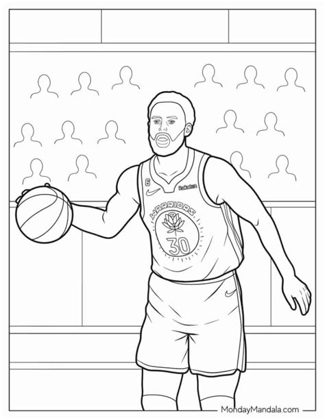 18 Steph Curry Coloring Pages Free PDF Printables Radiozona Ar