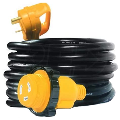 Camco Power Grip Series™ 25 Foot 30 Amp Rv Locking Electrical Adapter