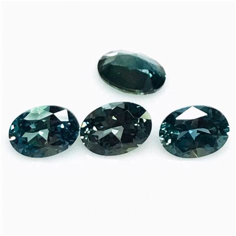 Natural Loose Sapphire Teal Color Montana Sapphire Oval Etsy Israel