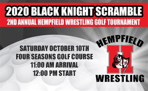 Second Annual Black Knight Wrestling Golf Tournament Hempfield Wrestling