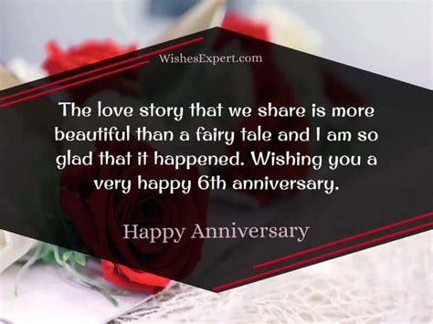 25 Exclusive Happy 6 Year Anniversary Quotes Wishes Expert