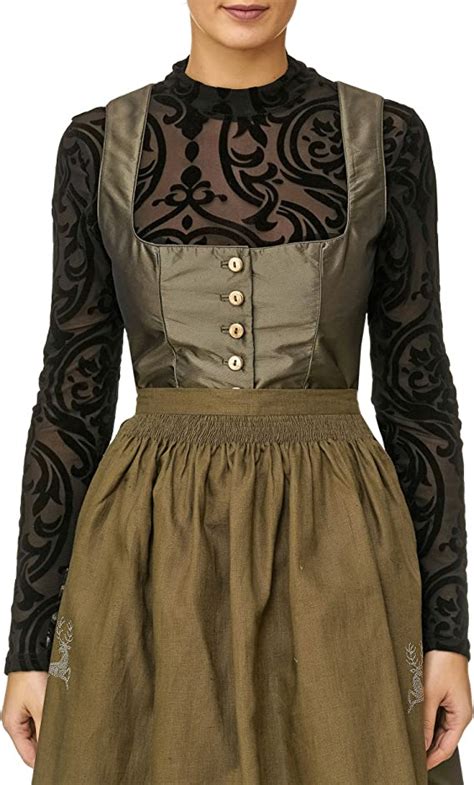 Lalia Bodybluse Dirndlbluse Dirndlbody Kann Auch Ohne Dirndl Getragen Werden Schwarz Samt Lange