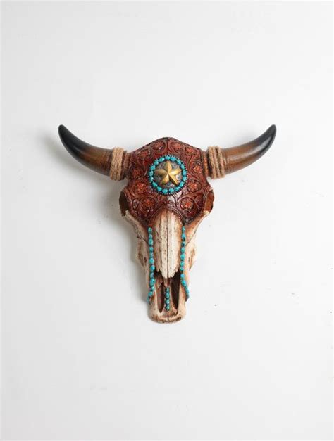 At fabricgateway.com find thousands of fabric categorized into thousands of categories. SALE Faux Longhorn Skull Natural Faux Tooled Leather Resin ...