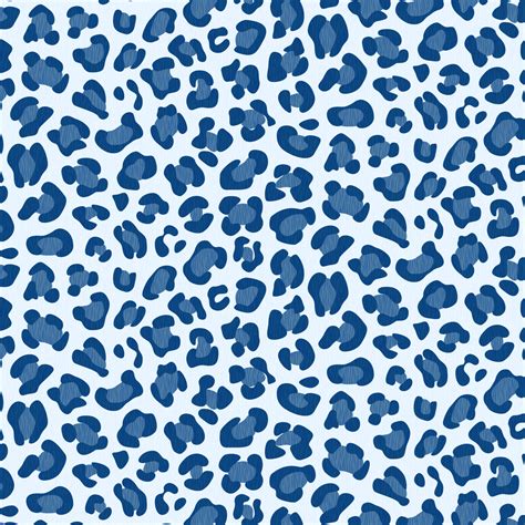 Leopard Print Classic Blue Light Art Print By Mia Valdez Cheetah