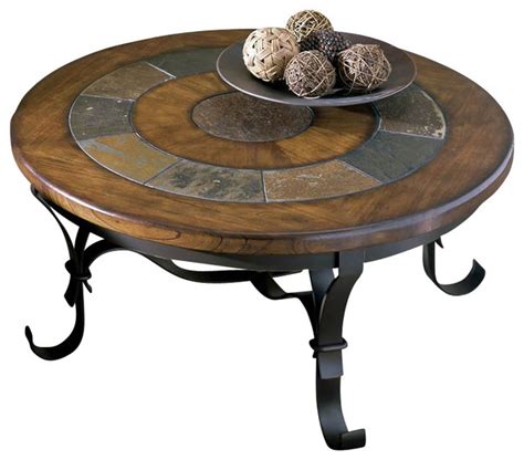 Transitional coffee tables tables 94 results. Riverside Stone Forge Round Coffee Table - Transitional ...