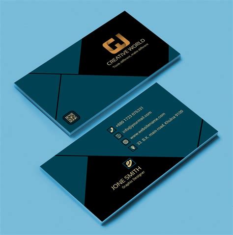 Browse thousands of business card templates and use our maker to create your very own business card! Corporate Business Card / 03 | Business cards creative, Corporate business card, Creative business