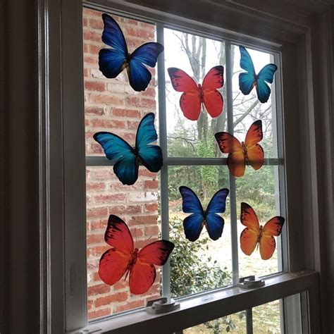 Anti Collision Window Clings Butterfly Window Clings 8 Per Set In