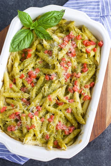 Our meatless casseroles are hearty enough to be the star of your meal. Vegan Pesto Pasta Bake - Stacey Homemaker