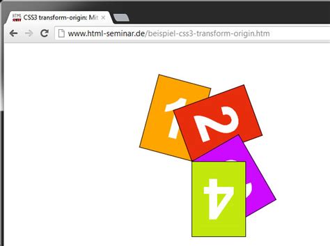 It is a point around which the transformation is applied. Drehpunkt der Rotation festlegen über CSS3-Befehl ...