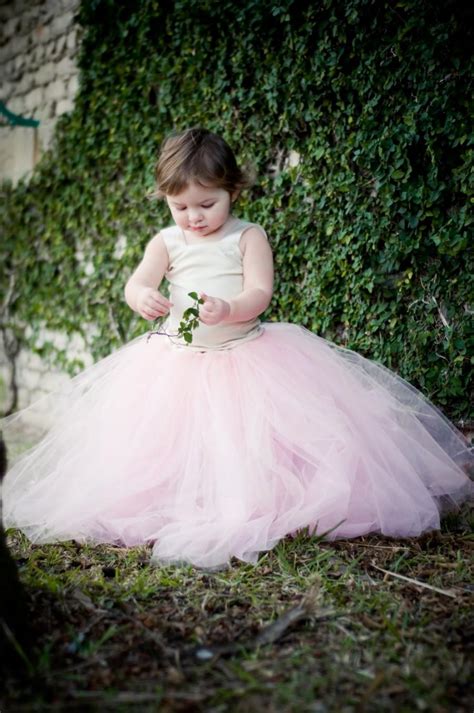 Soft Pink Flower Girl Dress Baby Tutu Baby Tutus Sewn Tutus Flower