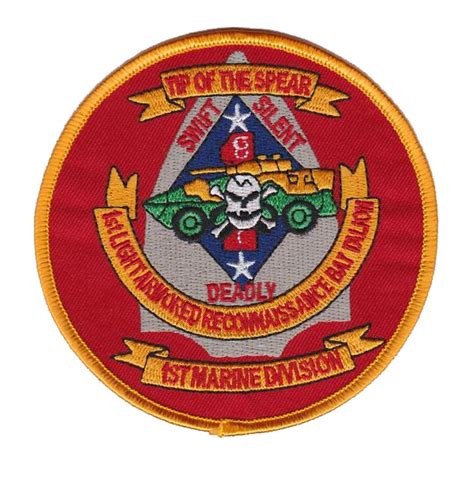 Officially Licensed Usmc 1st Light Armored Reconnaissance Patch