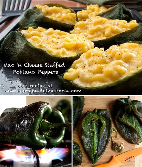 Mac N Cheese Stuffed Poblano Peppers Stuffed Peppers Stuffed