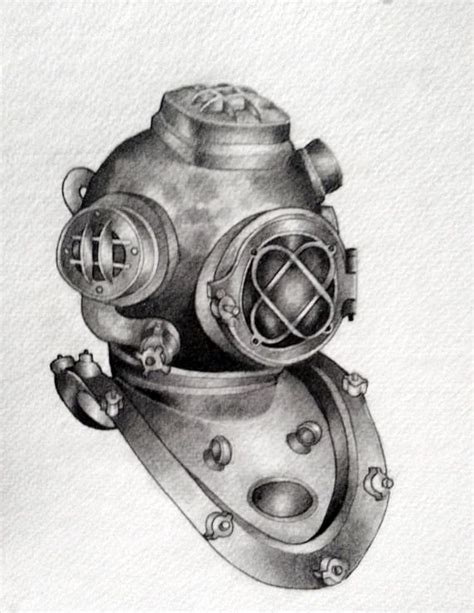 This is a united states navy deep sea diver helmet. Pin on Nautical Tattoo