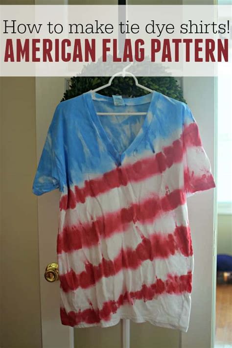 Tie dye shirts for halloween. How to make tie dye shirts: American Flag Pattern