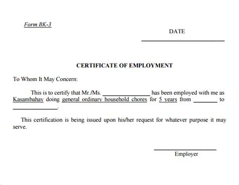 It doesn't serve as a clearance, recommendation, salary certification certificate of good moral character, waiver of claim or any other document that you might use against your employer and vice versa. 9+ Free Certificate Of Employment - Word Excel PDF Formats