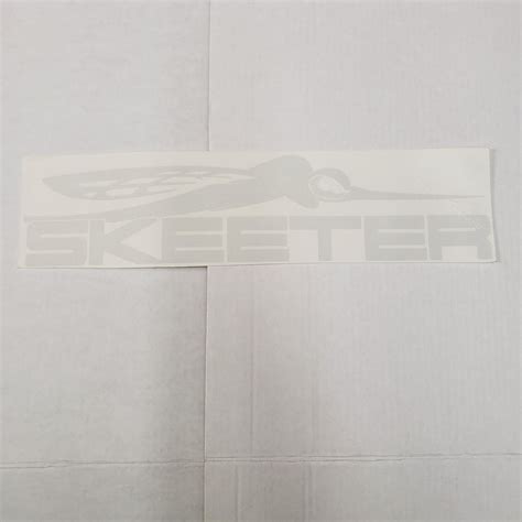 New Authentic Skeeter Chrome Decal X Ebay