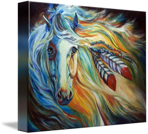 Breaking Dawn Indian War Horse By Marcia Baldwin Horse Painting