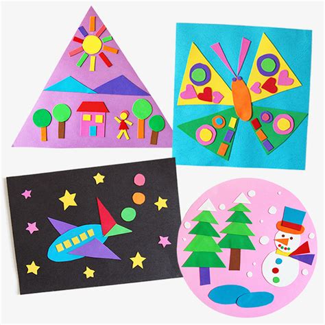 Many Shapes Picture Kids Crafts Fun Craft Ideas