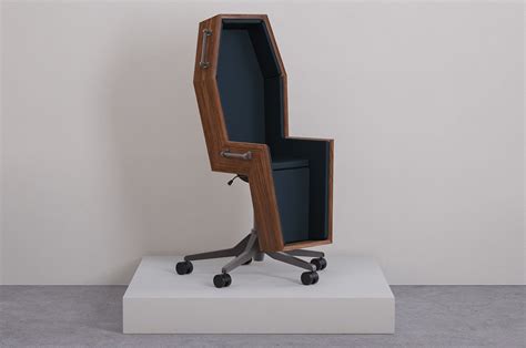 These Conceptual Coffin Office Chairs Perfectly Reflect Your Feelings