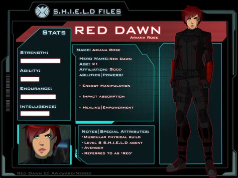 Marvel Oc Red Dawn Profile By Awkward Nerdd On Deviantart