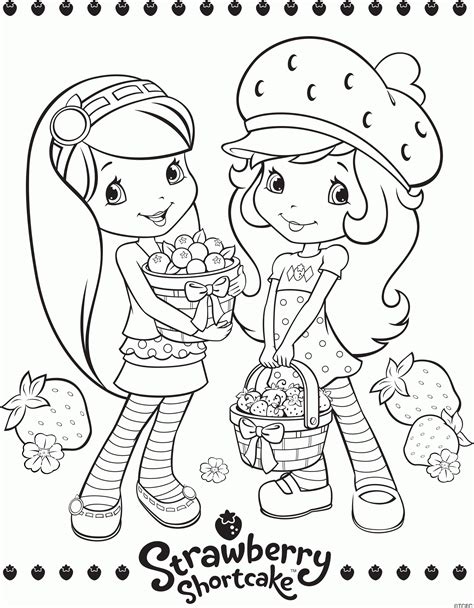 Strawberry Shortcake And All Friends Coloring Pages Coloring Home