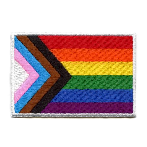 All Inclusive Pride Flag Patch Lgbtq Community Embroidered Iron On
