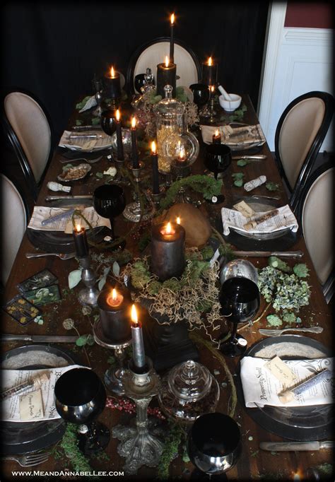 Witches Dinner Party Halloween Table Samhain Celebration Me And Annabel Lee Halloween
