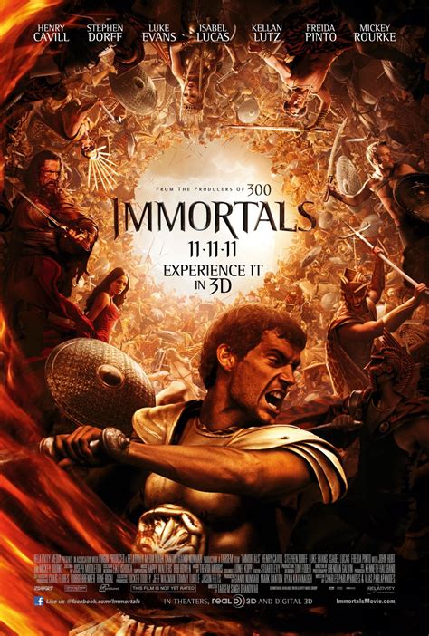 Poster Immortals 2011 Poster Nemuritorii 3d Războiul Zeilor