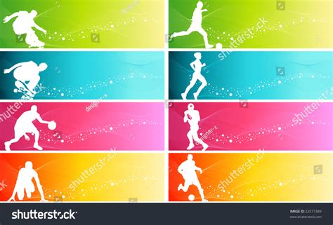 Sports Banner Stock Vector Illustration 22577389 Shutterstock