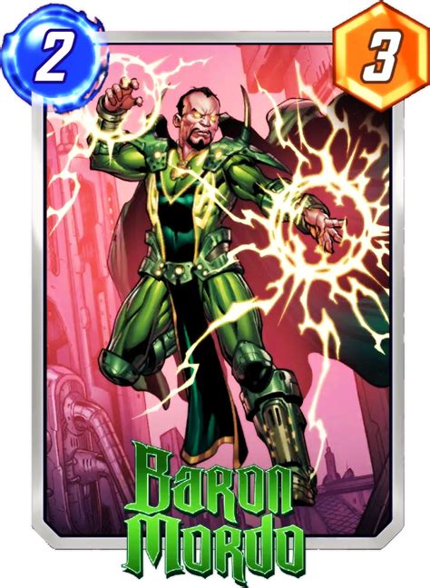 Marvel Snap Card Variant 3099 Baron Mordo Comics And Memes