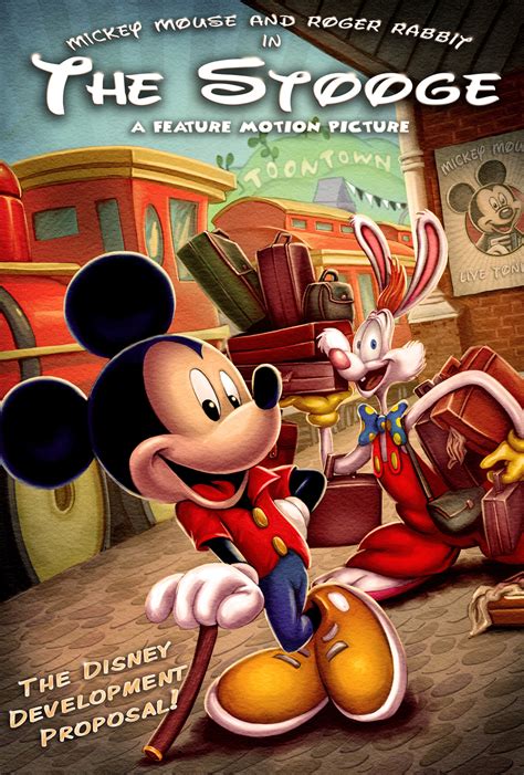 The mouse and the motorcycle (08 nov 1986). New Promo Art For THE STOOGE with Mickey Mouse and Roger ...