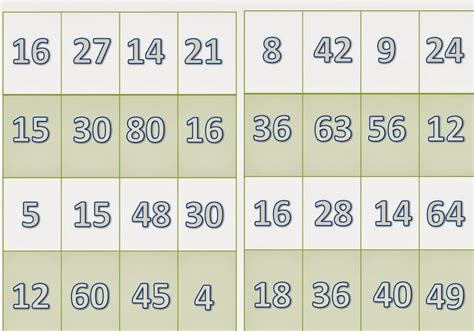 Loteria Tablas De Multiplicar 7 Imagenes Educativas E05 Images