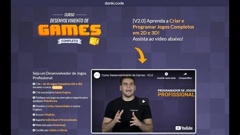 Curso De Desenvolvimento De Games Completo Danki Code Youtube