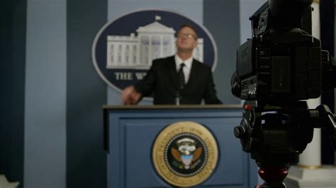 Press Secretary At White House Podium In Stock Footage SBV 348391639