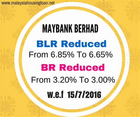 Multipurpose loan to fulfill your needs. Maybank Lowers Base Rate, Base Lending Rate and Saving ...