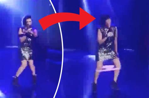 Singers Pink Knickers Fall Down During Performance Live