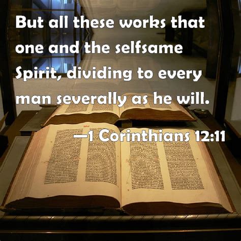 1 Corinthians 1211 But All These Works That One And The Selfsame