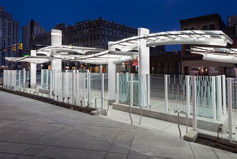 Port Authoritys Transit Stations Glass Canopy Custom Engineered And