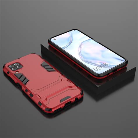 Slim Armour Tough Case And Stand For Huawei 7i Red