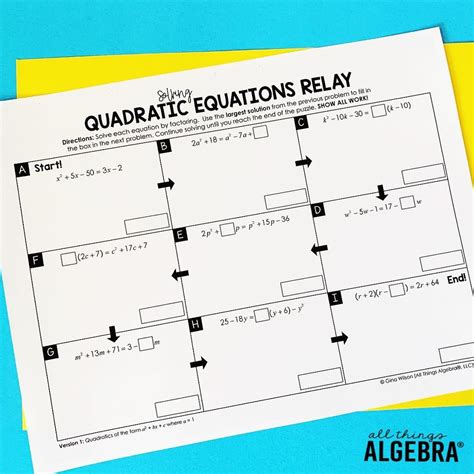Gina wilson all things algebra 2015 answer key unit 10. Representing Quadratic Equations Worksheet Answers Gina ...