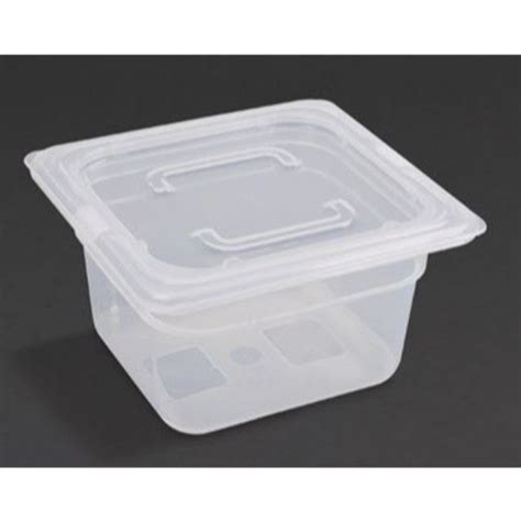 Tray Gn 16 Polyprop 100mm And Lid Gj526 Hospitality Kitchenware