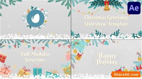 After effects template for making an elegant fashion promo, meditative video or calm sale promo. Videohive Christmas Greetings Slideshow | After Effects ...