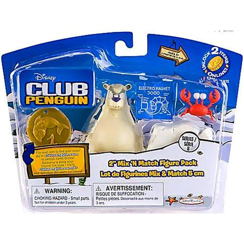Herbert P Bear Esquire And Klutzy The Crab Mini Figure Set Club Penguin