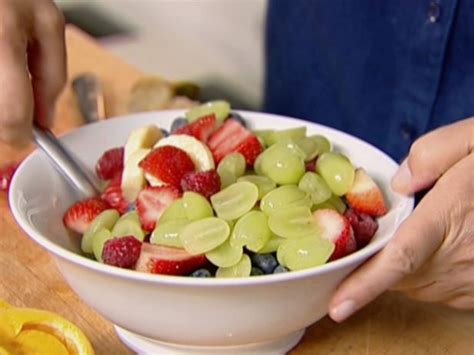 Fresh Fruit Salad With Honey Vanilla Yogurt Recipe Ina Garten Food