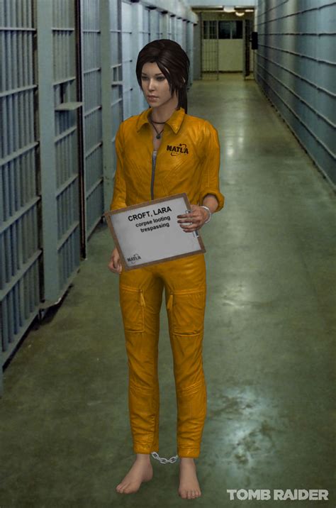 Pageviews Lara Croft Prisoner By On Deviantart Play Anime Girl Jumpsuit