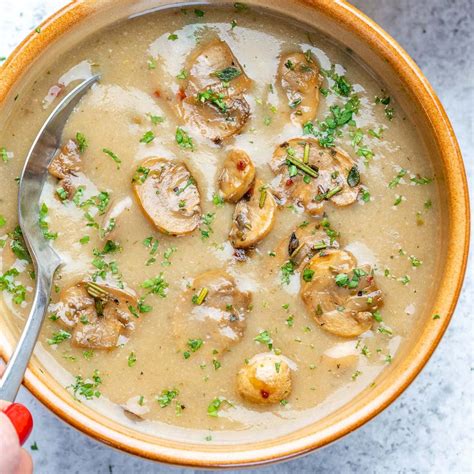 Slow Cooker Creamy Mushroom Soup Clean Food Crush