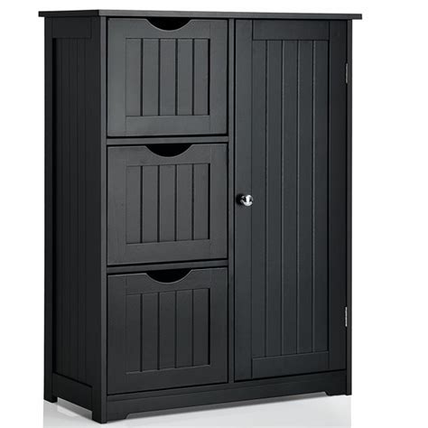 Shop for drawer units for bathrooms and bedrooms at wilko. Costway Bathroom Floor Cabinet Side Storage Cabinet with 3 ...