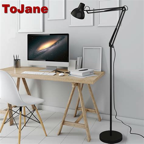 Accent lighting highlights artwork and architectural features within the space. ToJane Modern Stand Floor Lamp TG610 S Simple Floor Lamps For Living Room Folding Standing Lamp ...