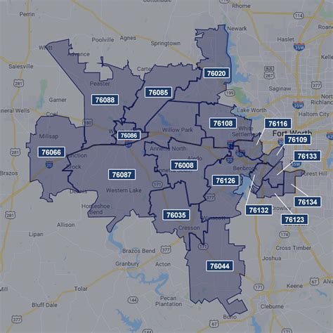 West Fort Worth Zip Code Map Jared Benson Your Local Realtor